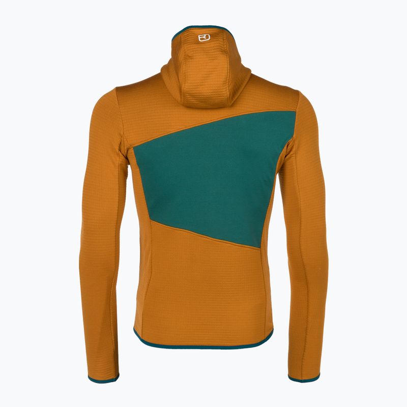 Кофта трекінгова чоловіча Ortovox Fleece Grid Hoody коричнева 87211 6