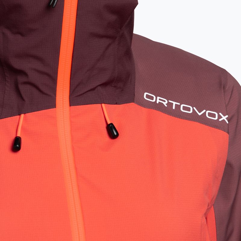 Куртка дощовик жіноча ORTOVOX Westalpen 3L Light помаранчево-бордова 7021200018 3
