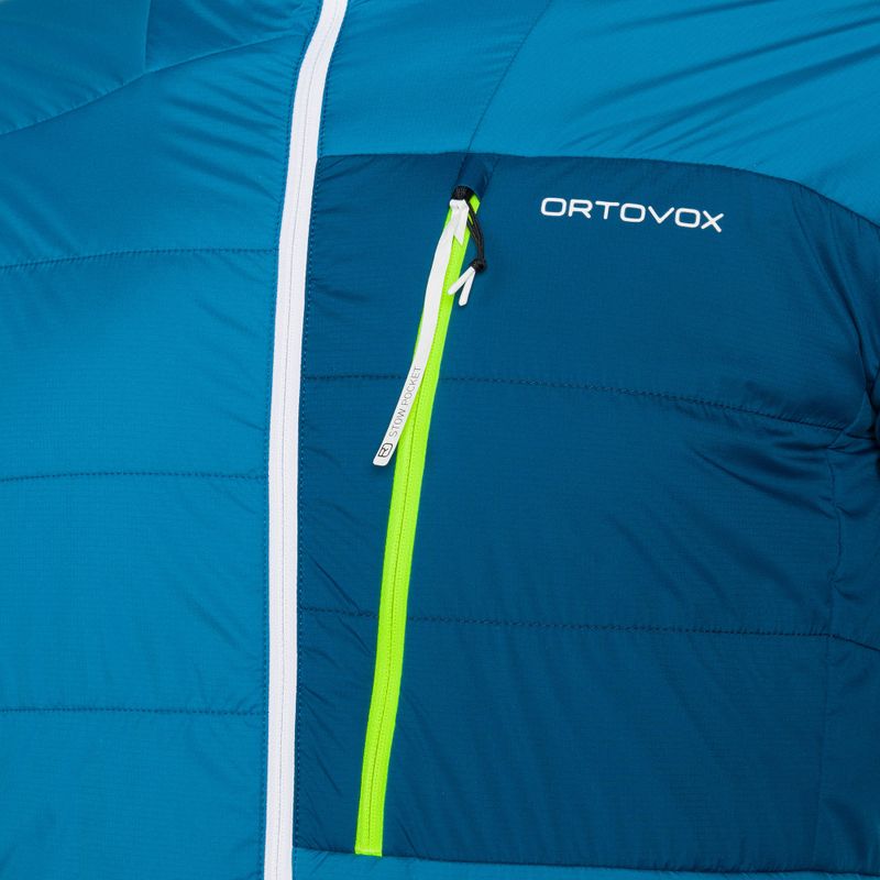 Куртка гібридна чоловіча ORTOVOX Swisswool Piz Duan блакитна 6132700039 3