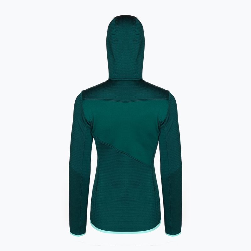 Кофта трекінгова жіноча Ortovox Fleece Grid Hoody синя 87201 2