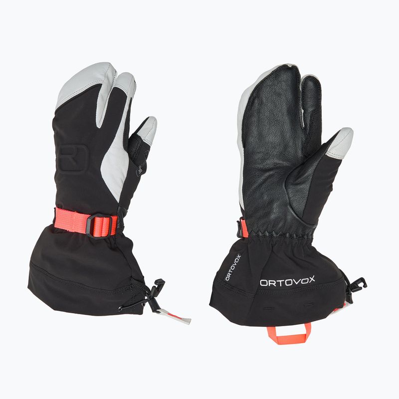 Рукавиці гірськолижні жіночі ORTOVOX Merino Freeride 3 Finger black raven