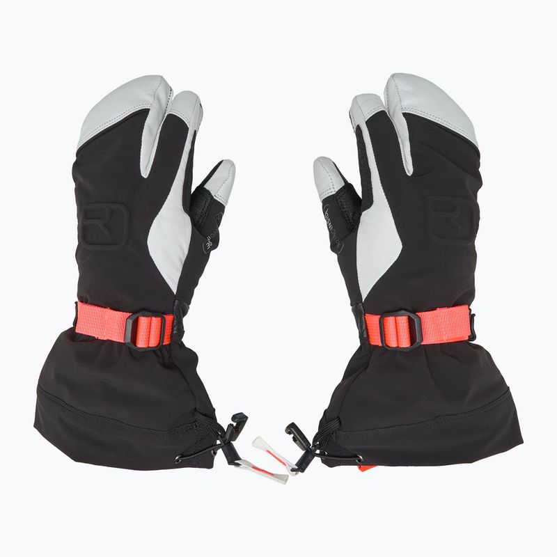 Рукавиці гірськолижні жіночі ORTOVOX Merino Freeride 3 Finger black raven 3