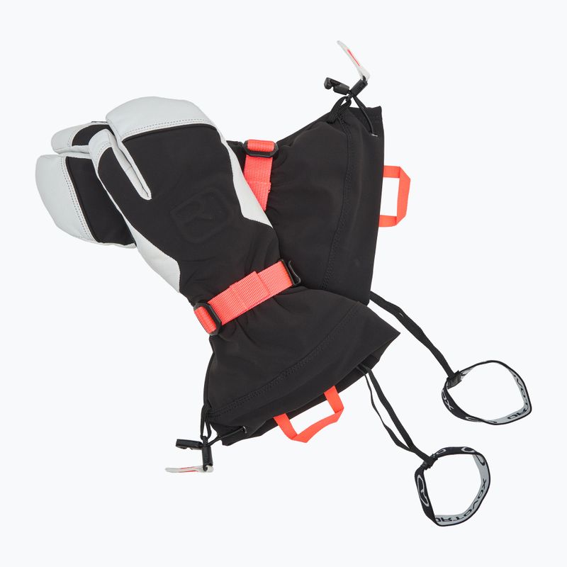 Рукавиці гірськолижні жіночі ORTOVOX Merino Freeride 3 Finger black raven 5