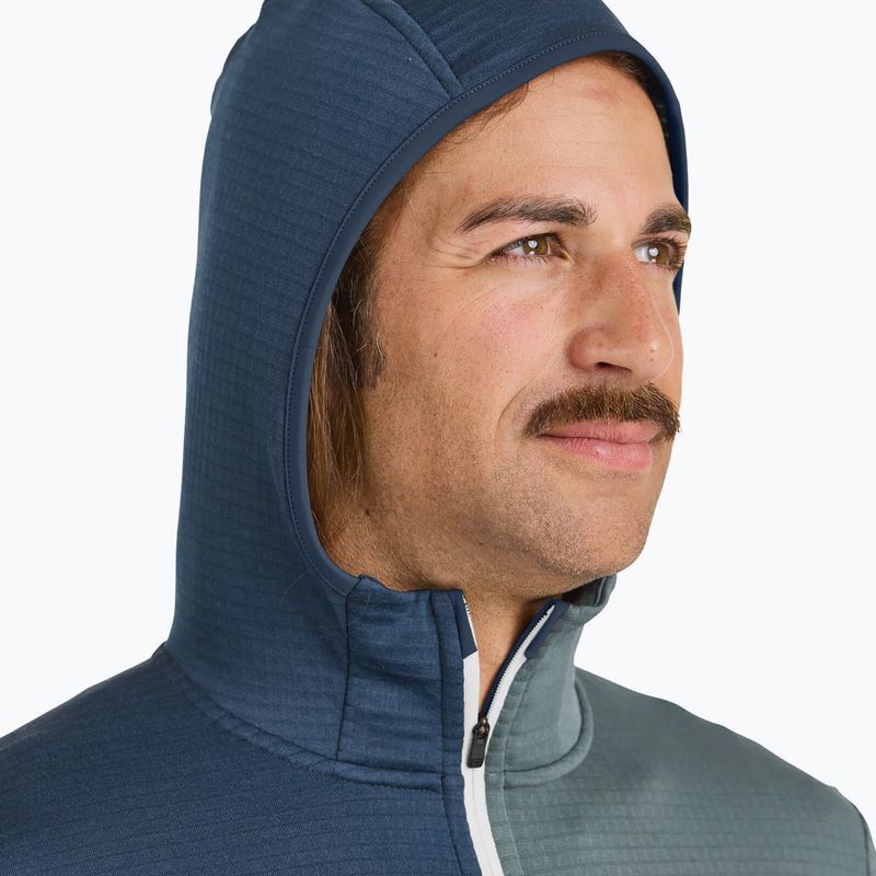 Кофта чоловіча ORTOVOX Fleece Light Grid Hooded deep ocean 5