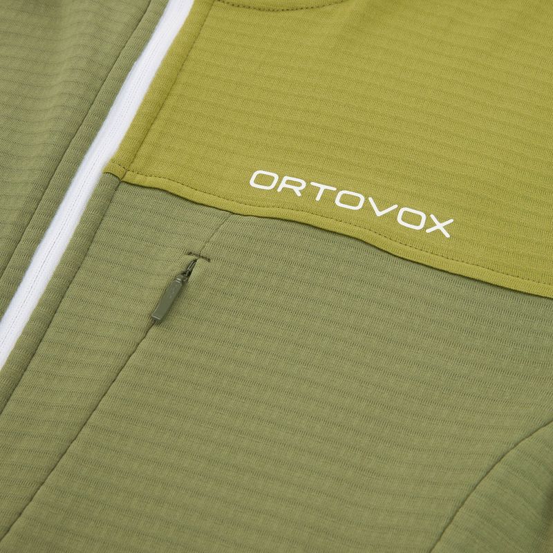 Кофта чоловіча ORTOVOX Fleece Light Grid Hooded wild herbs 3