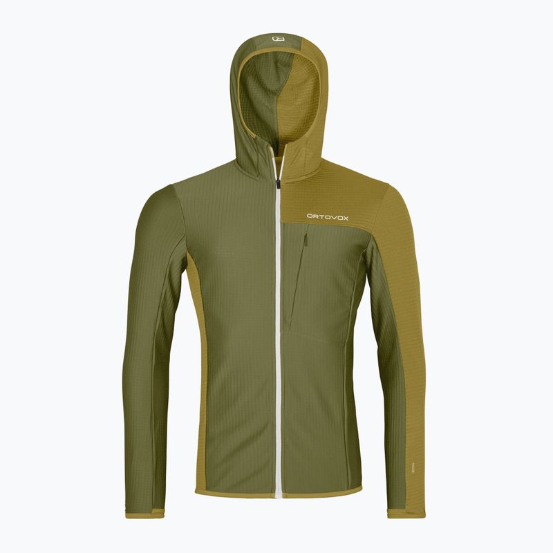 Кофта чоловіча ORTOVOX Fleece Light Grid Hooded wild herbs