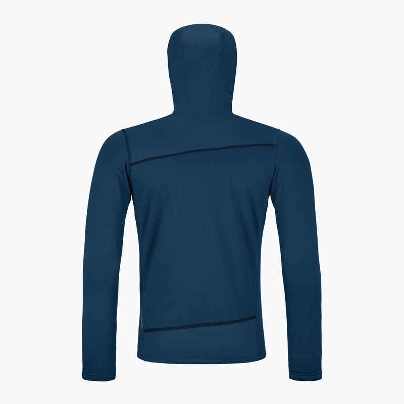 Кофта чоловіча ORTOVOX Fleece Light Hoody deep ocean 2