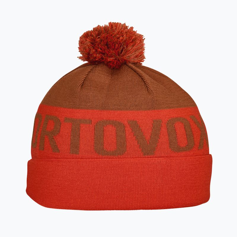 Шапка зимова ORTOVOX Bobble Knit hot orange