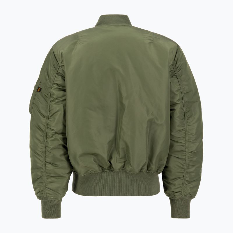 Куртка чоловіча Alpha Industries MA-1 Heritage sage green 2