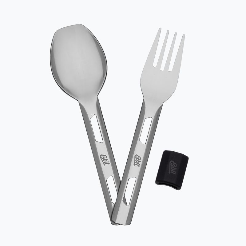 Термос для їжі з приборами Esbit Stainless Steel Food Jug 500 мл black 9