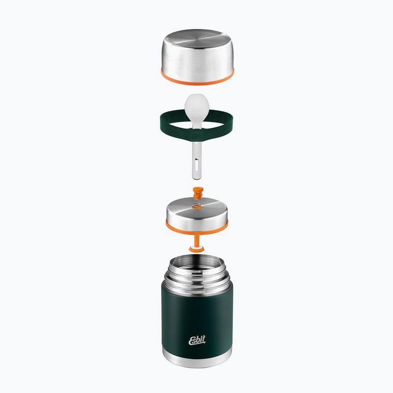 Термос для їжі з приборами Esbit Stainless Steel Food Jug 500 мл forest green 4