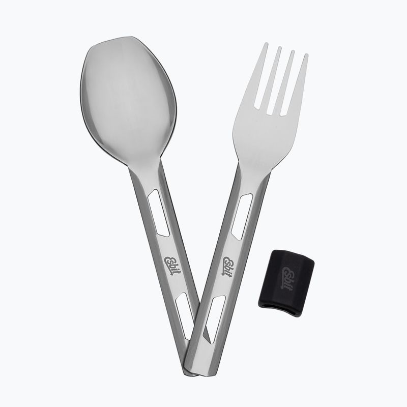 Термос для їжі з приборами Esbit Stainless Steel Food Jug 750 мл black 9