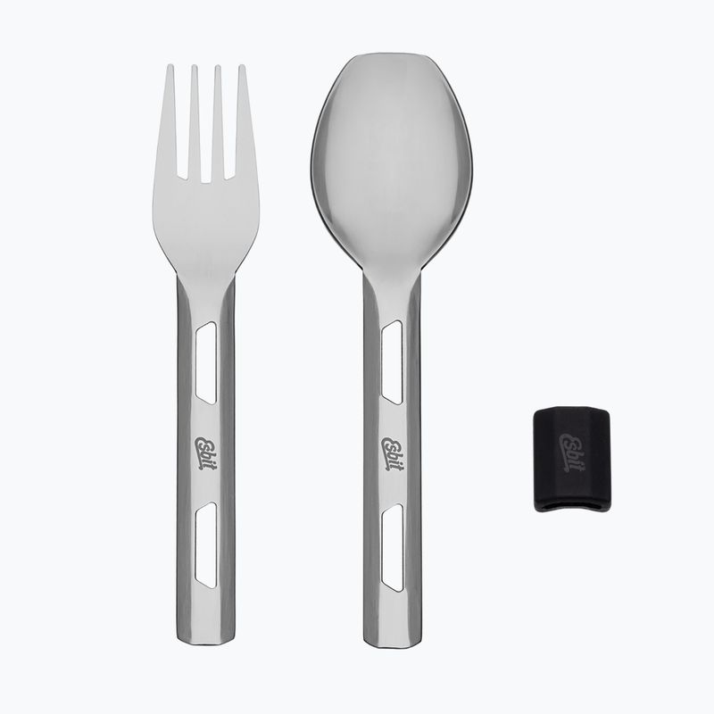 Термос для їжі з приборами Esbit Stainless Steel Food Jug 750 мл black 10