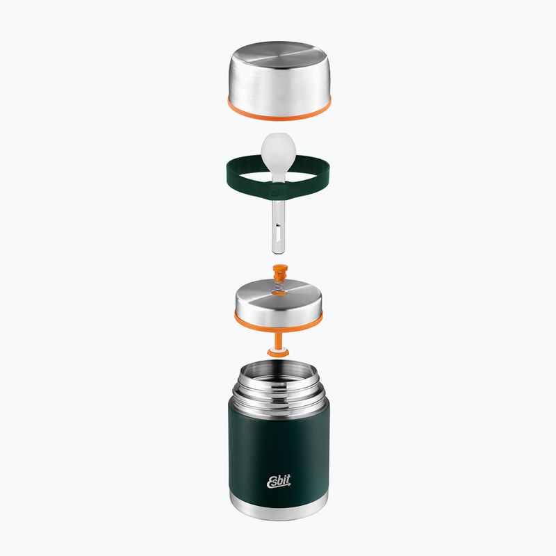 Термос для їжі з приборами Esbit Stainless Steel Food Jug 750 мл forest green 4