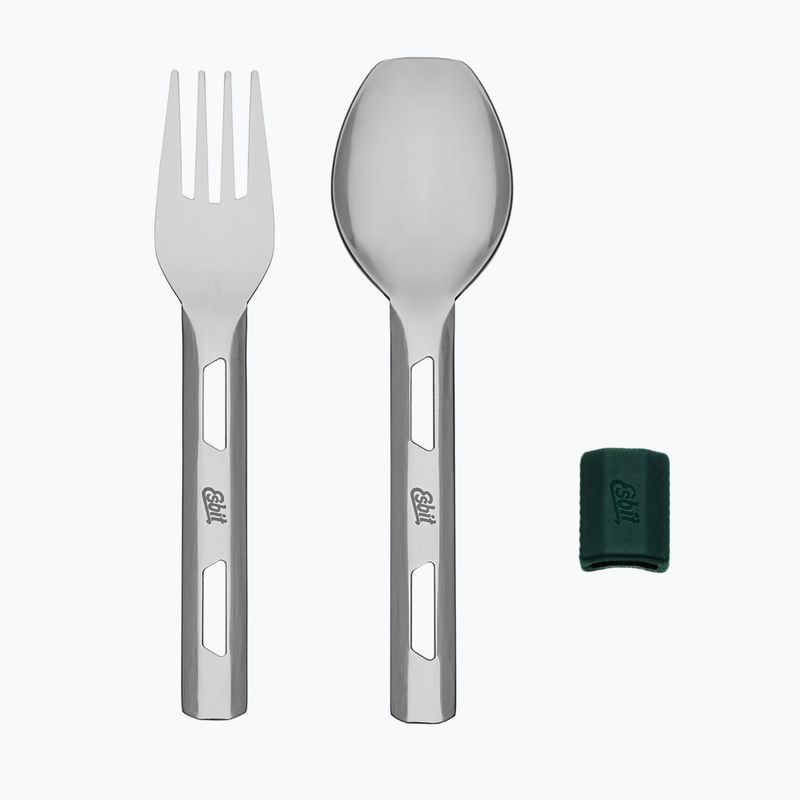 Термос для їжі з приборами Esbit Stainless Steel Food Jug 750 мл forest green 8