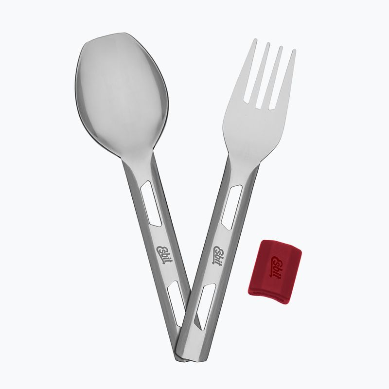 Столові прибори Esbit Food Jug Silicone Band burgundy 4