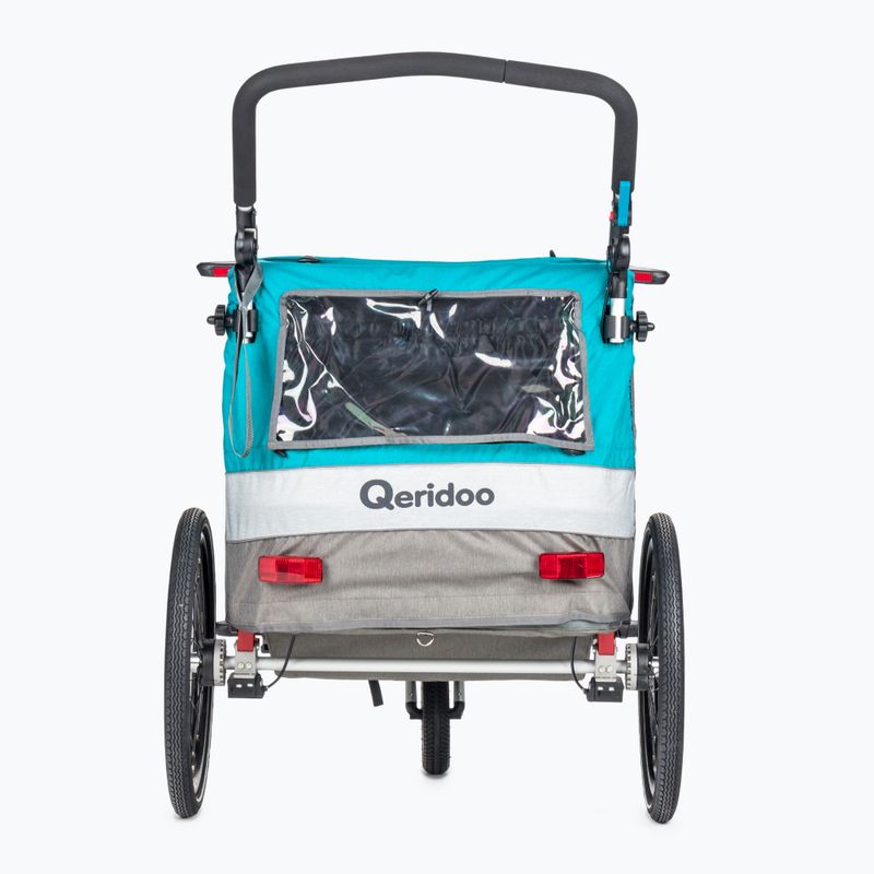 Причіп велосипедний двомісний Qeridoo Sportrex2 блакитний Q-SR2-21-P 3