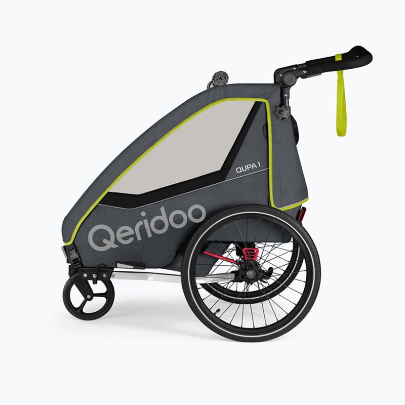 Причіп велосипедний Qeridoo Qupa 1 lime 2