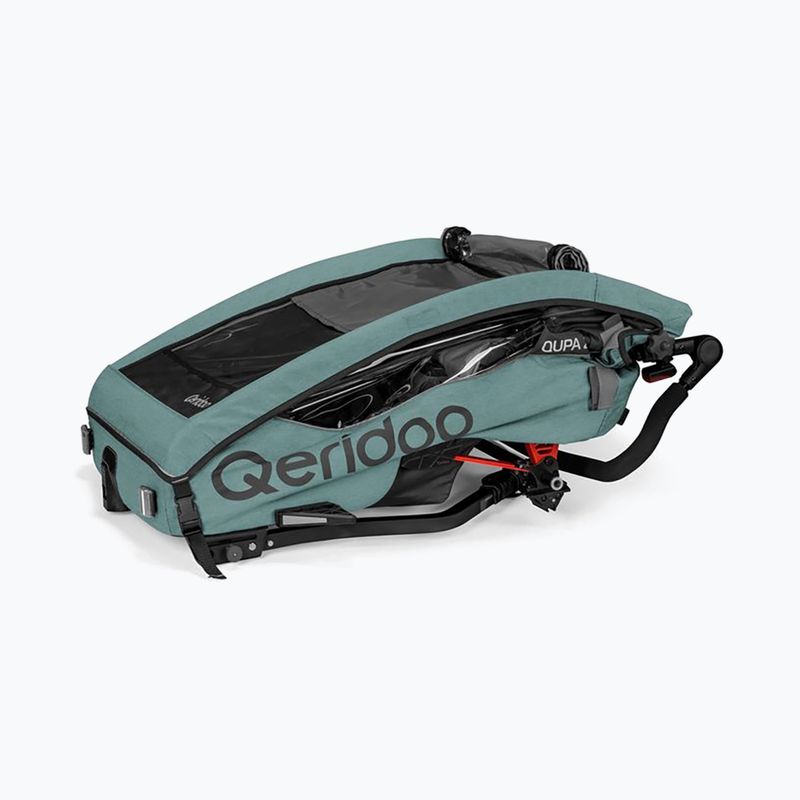 Причіп велосипедний двомісний Qeridoo Qupa 2 mineral blue 5