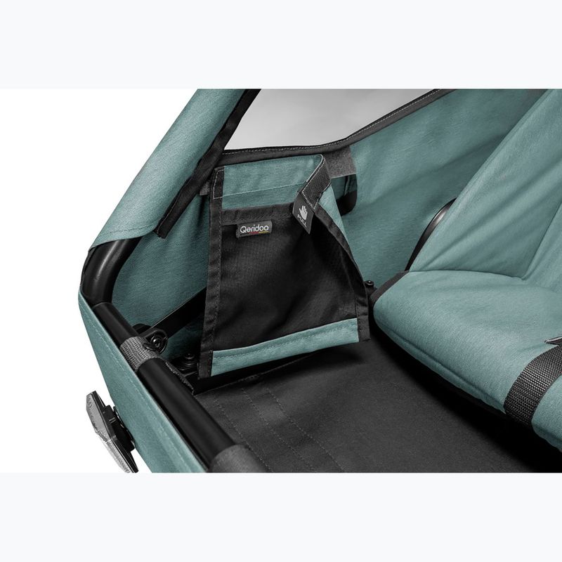 Причіп велосипедний двомісний Qeridoo Qupa 2 mineral blue 8