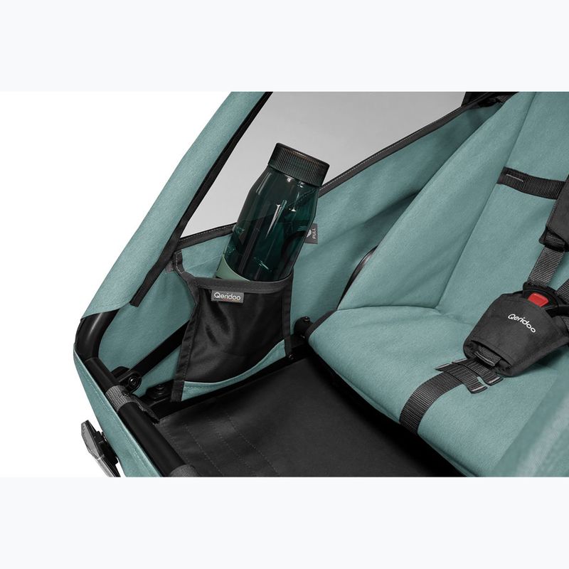 Причіп велосипедний двомісний Qeridoo Qupa 2 mineral blue 9