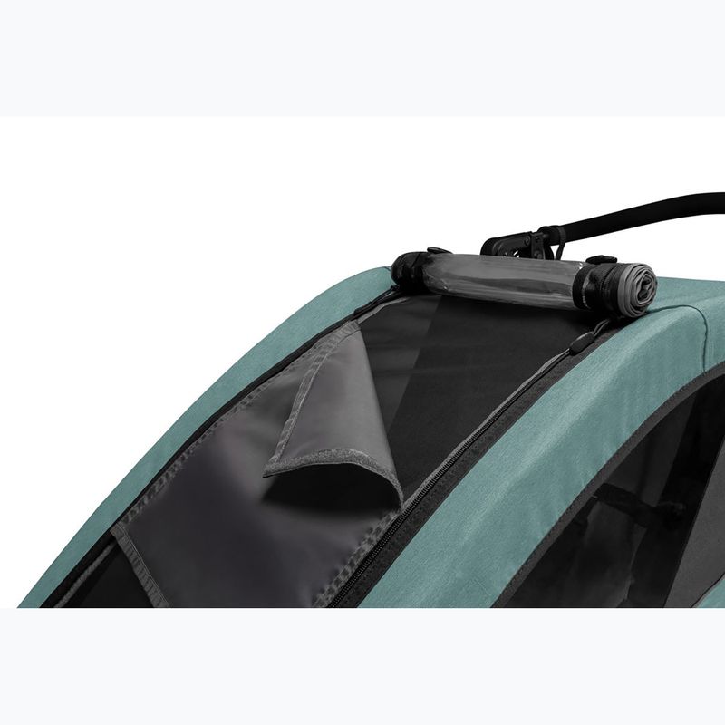 Причіп велосипедний двомісний Qeridoo Qupa 2 mineral blue 10