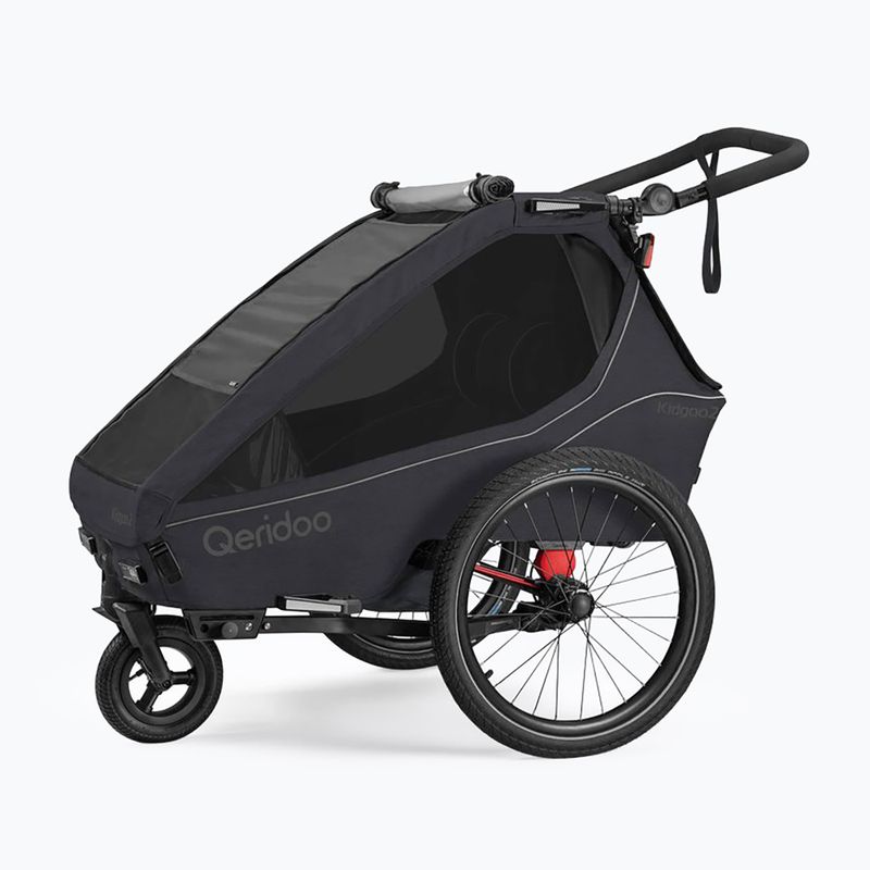 Причіп велосипедний Qeridoo Kidgoo 2 phantom grey