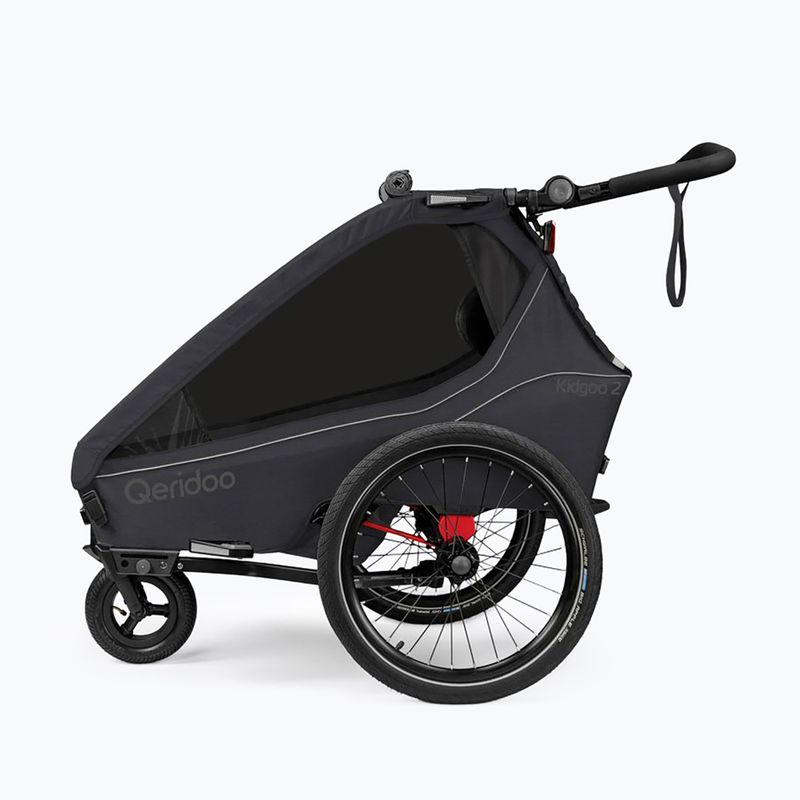 Причіп велосипедний Qeridoo Kidgoo 2 phantom grey 2