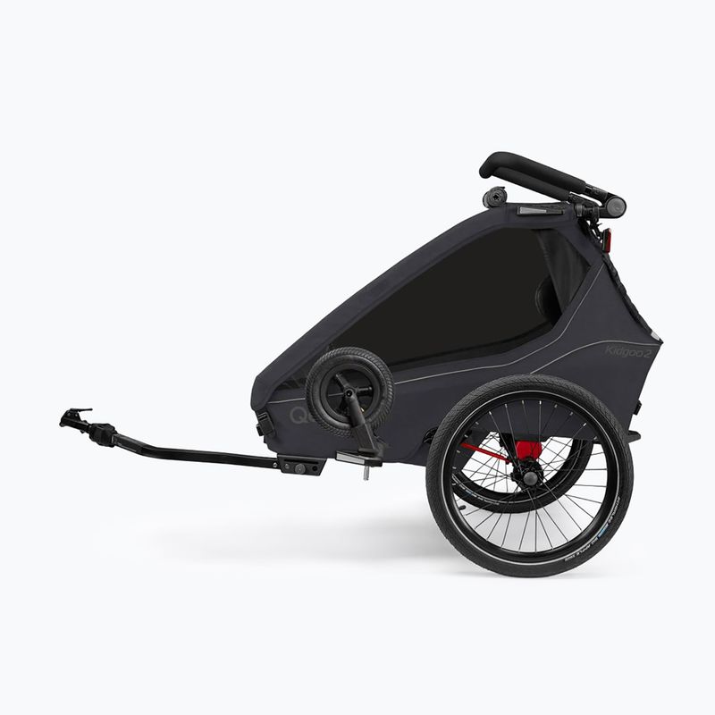 Причіп велосипедний Qeridoo Kidgoo 2 phantom grey 3