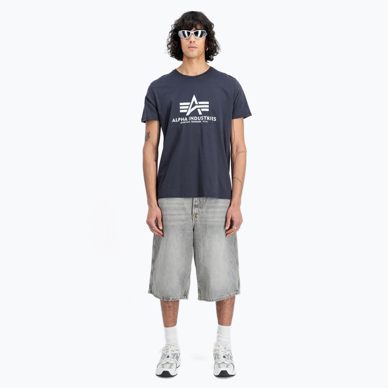 Футболка чоловіча Alpha Industries Basic navy 2