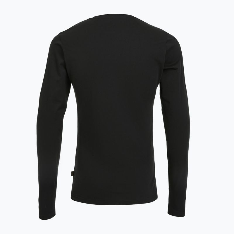 Лонгслів поло чоловічі Alpha Industries Basic T black 2