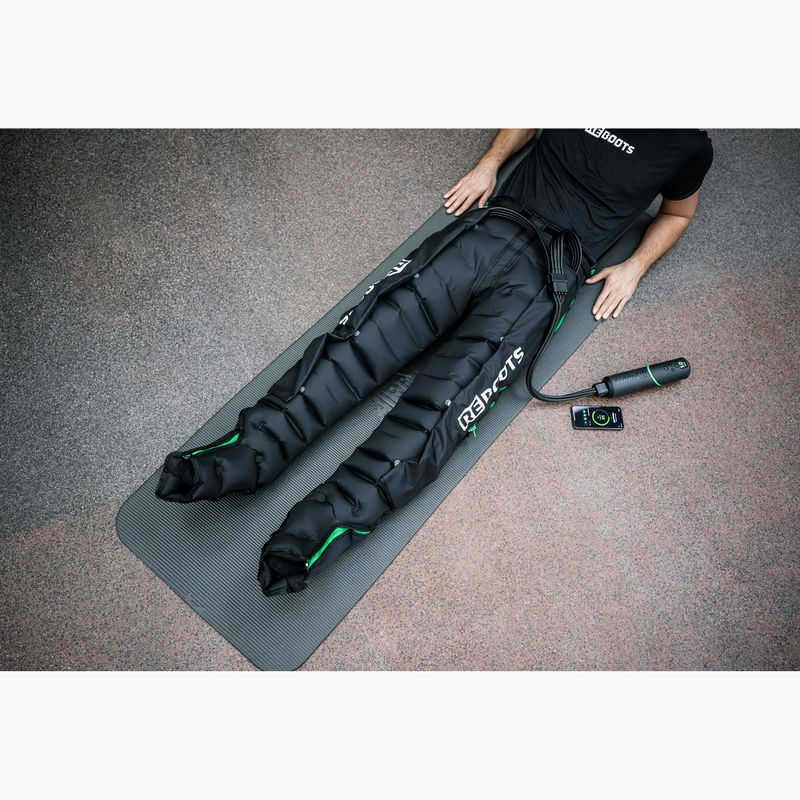 Штани для лімфодренажу REBOOTS Go Lite Recovery Pants 2.0 2025 Edition black/white/green 10