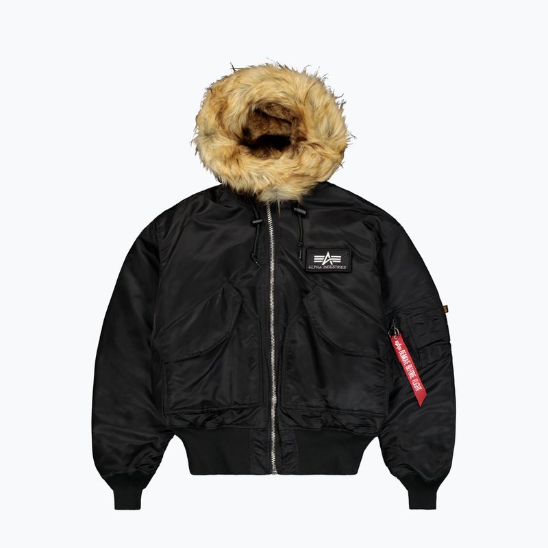 Куртка чоловіча Alpha Industries 45/P Hooded Custom Bomber black/reflective 7