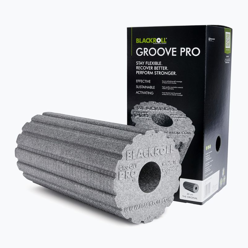 Ролик для масажу BLACKROLL Groove Pro grey 2
