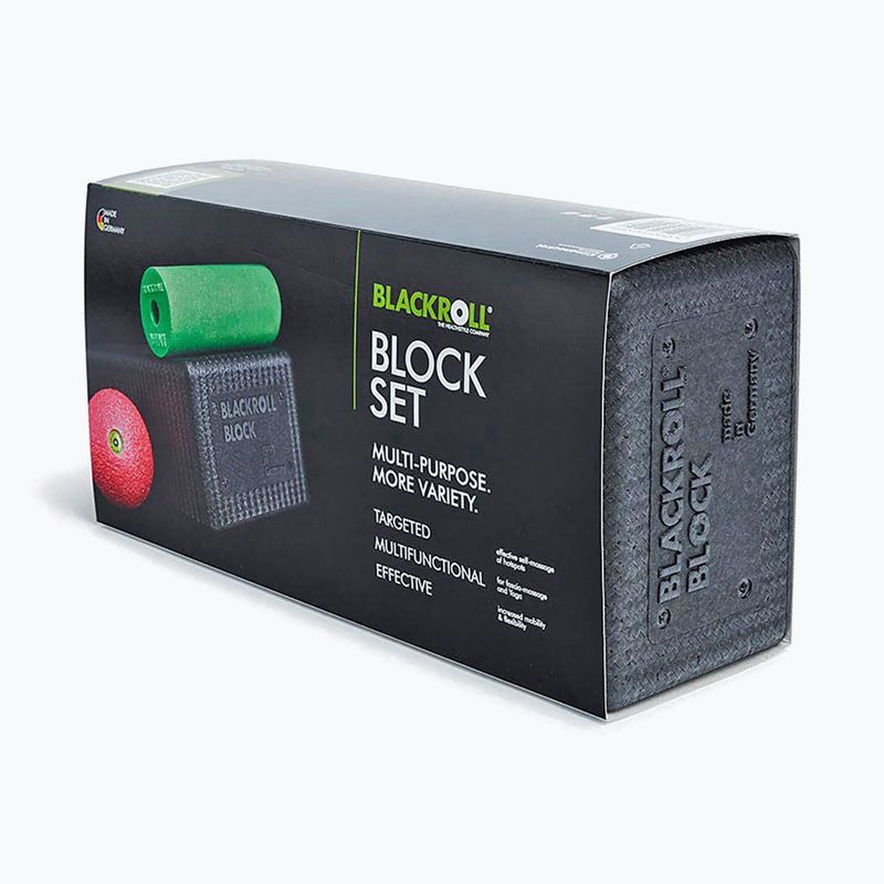 Набір для йоги BLACKROLL Block black/ green/ pink 4