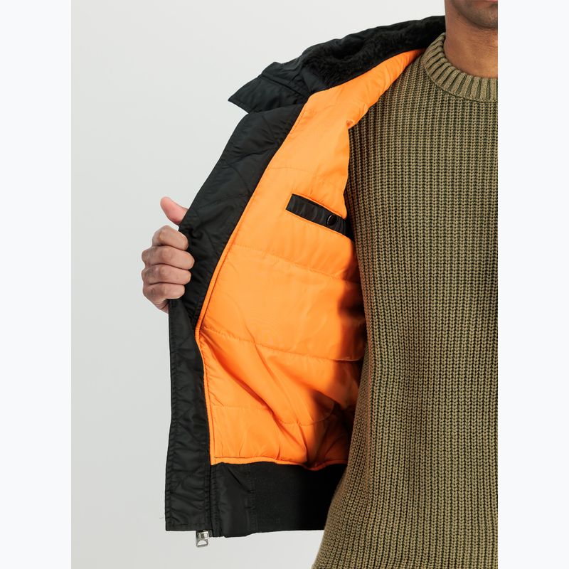 Куртка чоловіча Alpha Industries MA-1 Hooded Bomber black 4
