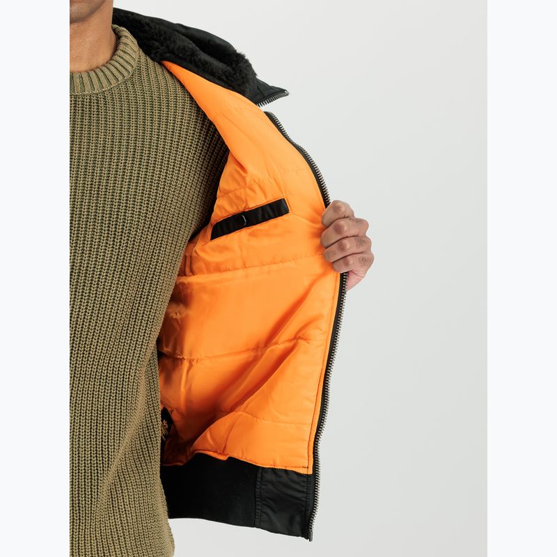 Куртка чоловіча Alpha Industries MA-1 Hooded Bomber black 5