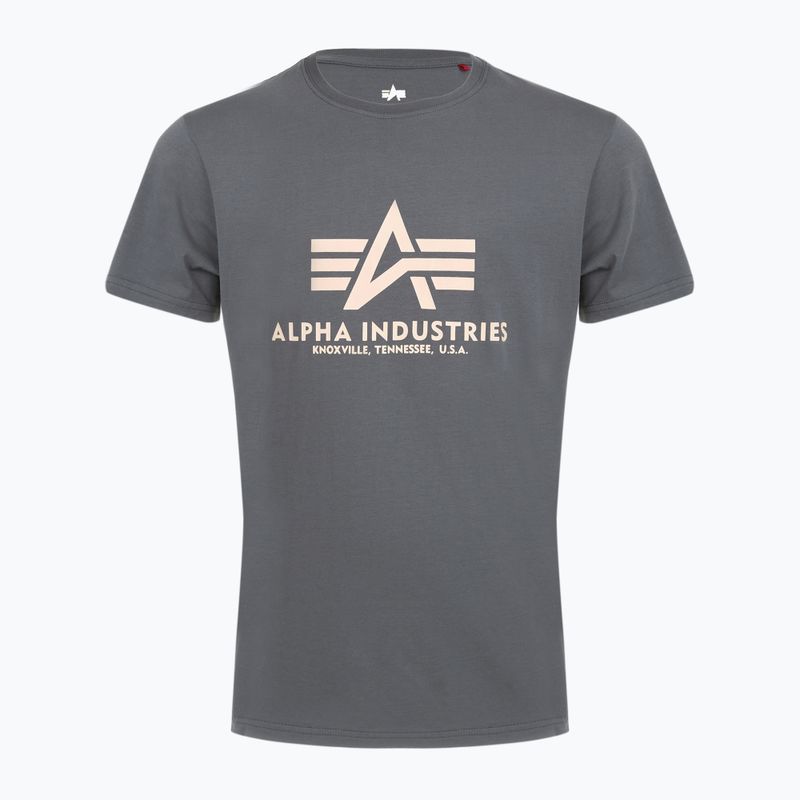 Футболка чоловіча Alpha Industries Basic greyblack 5