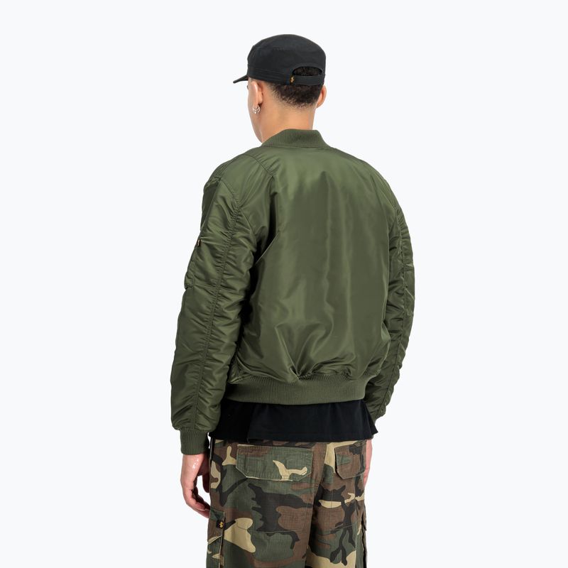 Куртка чоловіча Alpha Industries MA-1 VF 59 Vintage Fit Bomber dark green 3