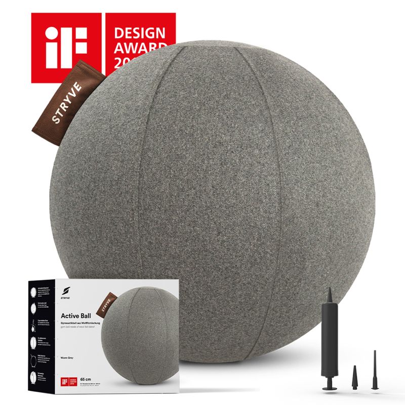 М'яч гімнастичний STRYVE Active Ball 65 см light grey 9