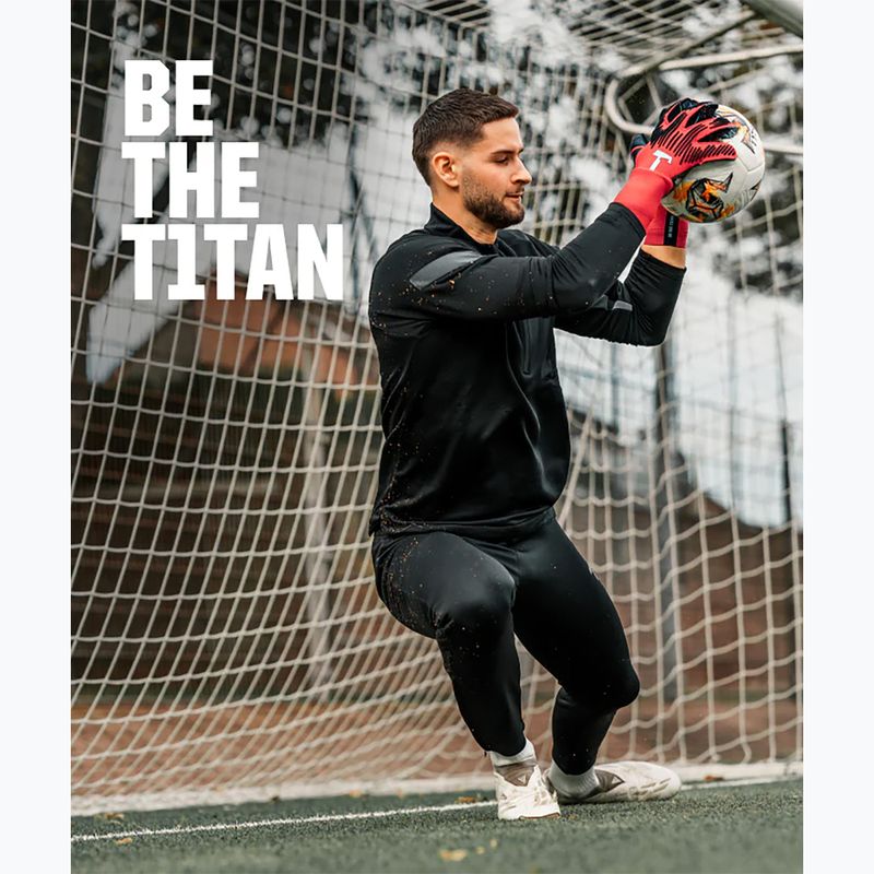 T1TAN Rebel 2.0 Воротарські рукавиці Solar Red FP червоні 10