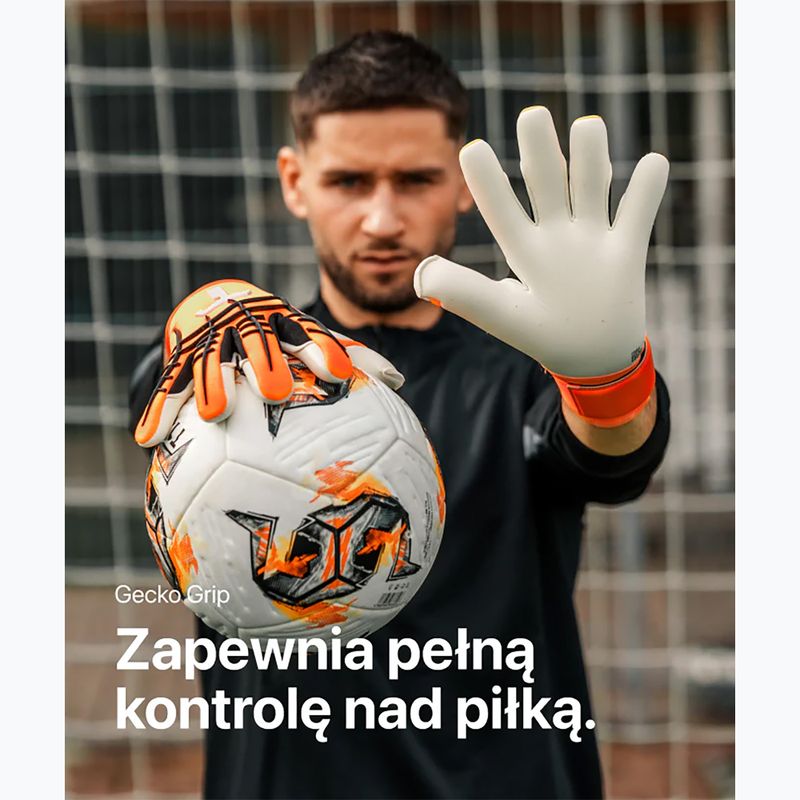 Воротарські рукавиці T1TAN Shocking Beast 3.0 оранжево-білі 6