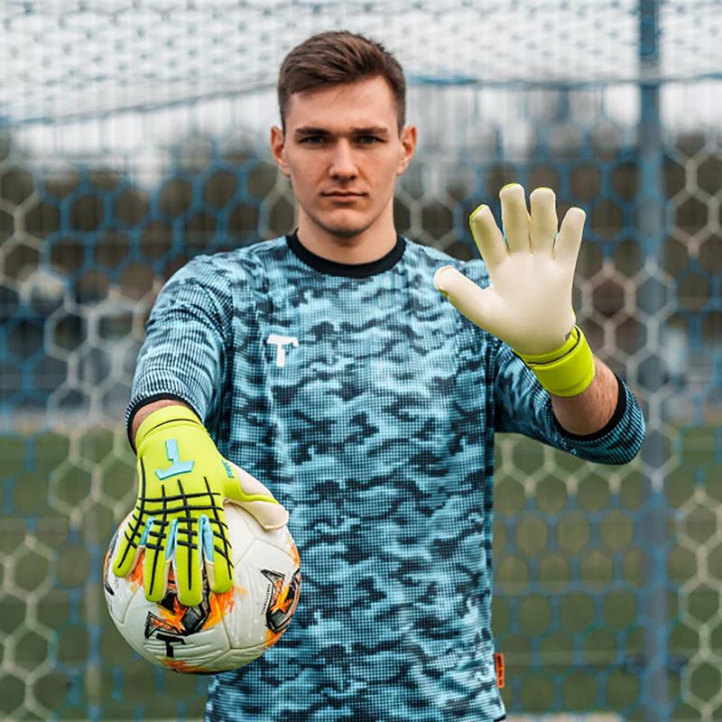 Рукавиці воротарські T1TAN Fluo Beast 3.0 fluo yellow/white 3
