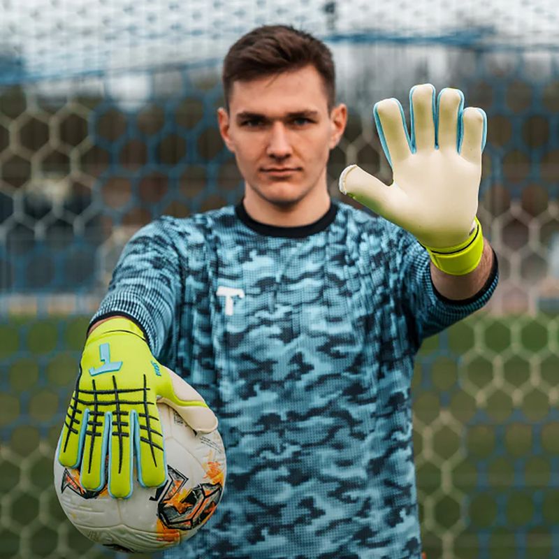 Рукавиці воротарські T1TAN Fluo Beast 3.0 FP fluo yellow/white 3