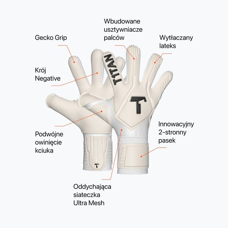 Рукавиці воротарські T1TAN Legend 1.0 FP white out (fp) 2
