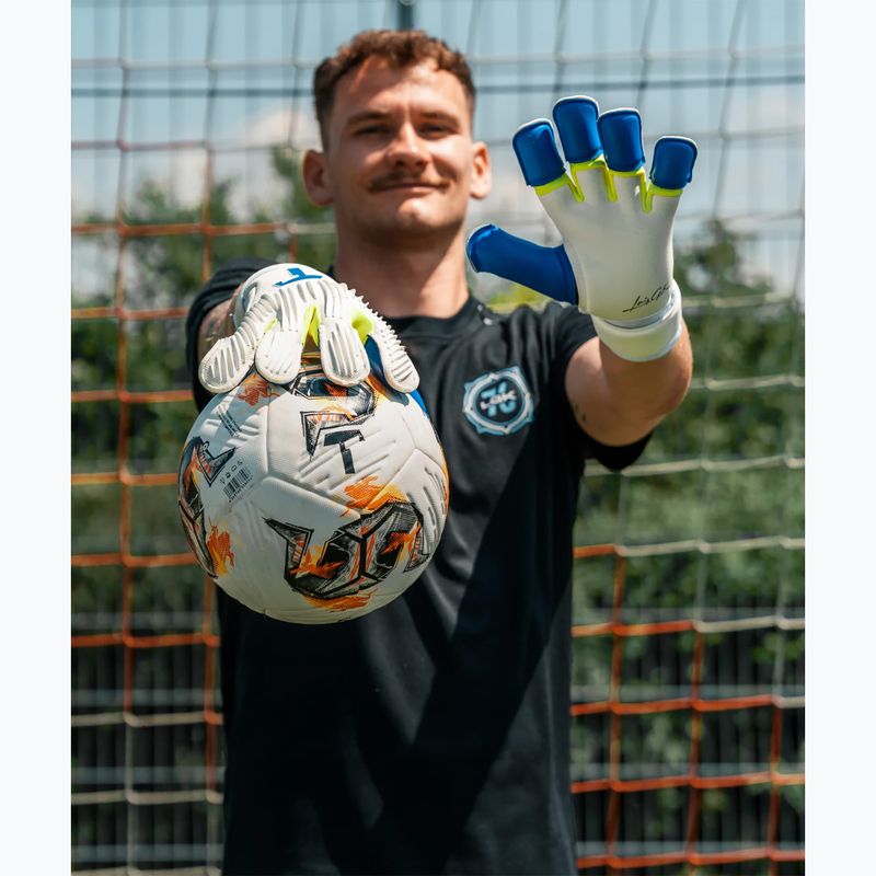 Рукавиці воротарські T1TAN Rebel 2.0 X LORIS_GK white/blue/yellow 5