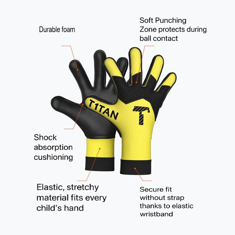 Рукавиці воротарські T1TAN AROX 1.0 yellow 2