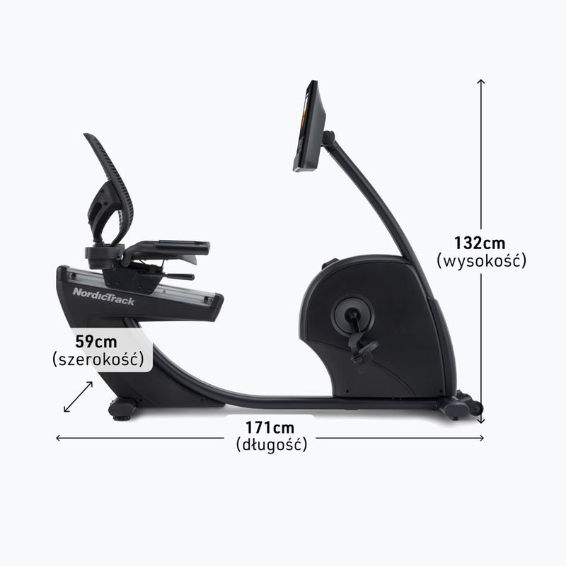 Велотренажер лежачий NordicTrack G10 black 2