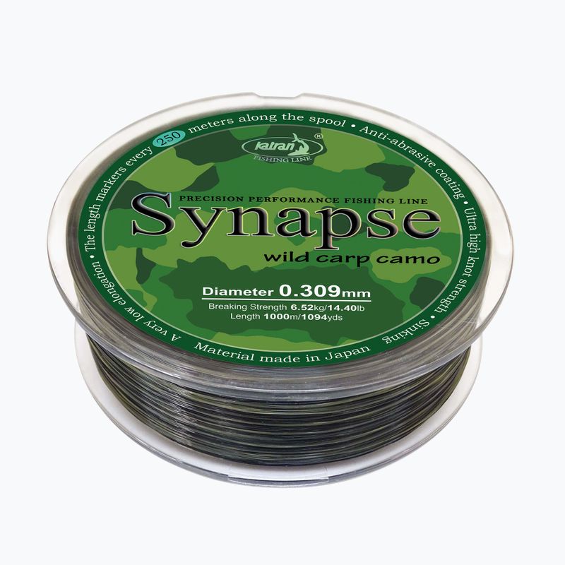 Волосінь коропова Katran Synapse Wild Carp Camo зелена