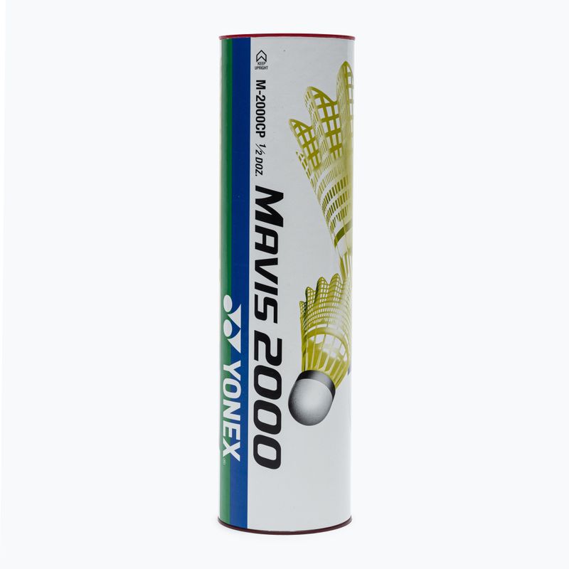 Волани для бадмінтону YONEX Mavis 2000 Y fast 6шт. жовті 2